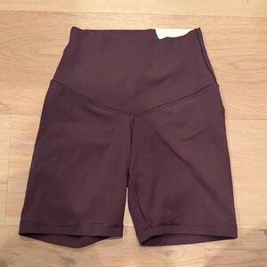Aerie High-Waisted Plum Bike Shorts
